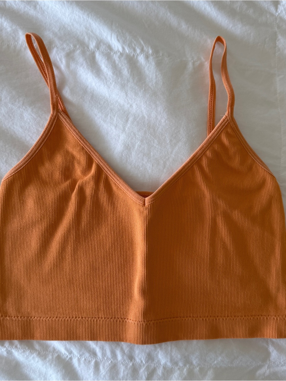 Garage orange seamless tank